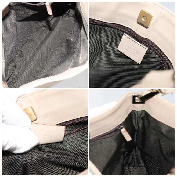 GUCCI GG Canvas Shoulder Bag Beige Gold 33900 Auth gh831 - Picture 15 of 16